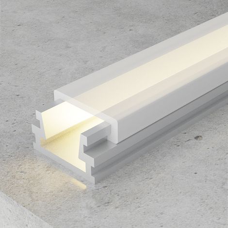 Profilé aluminium fin - 2 mètres Aluminium - Ledme - LM3733 (1/3)