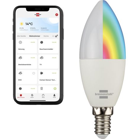 Ampoule Smart 5,5 W 400 lm E14 en forme de bougie, type : SB 400 (1/5)