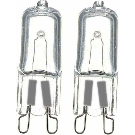 Ampoule G9, lampe halogène G9 à intensité variable, blanc chaud 40 W 1000 lumens, (2 pièces) (1/4)