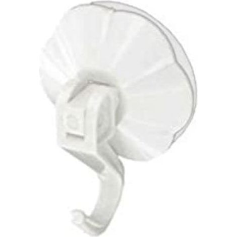 Merriway BH00245 Gancio a Ventosa con Azione a Leva, Bianco, Set di 3 Pezzi (1/3)
