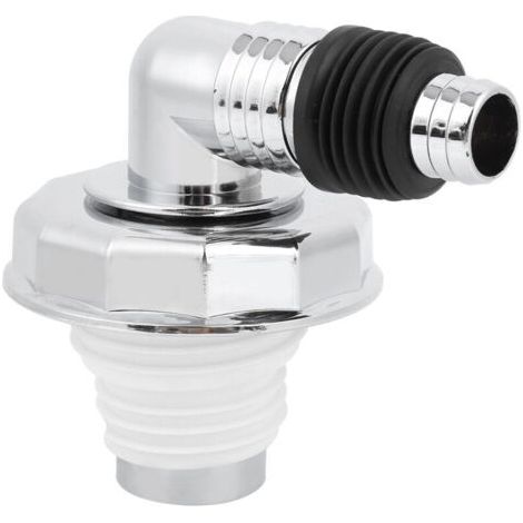 Joint de Drain de Sol pour Machine à Laver Joint en PVC chromé Connecteur de Drain de SolLe Joint de Drain de Sol Doit être Compatible avec les Drains et le Lavage (Coude pour