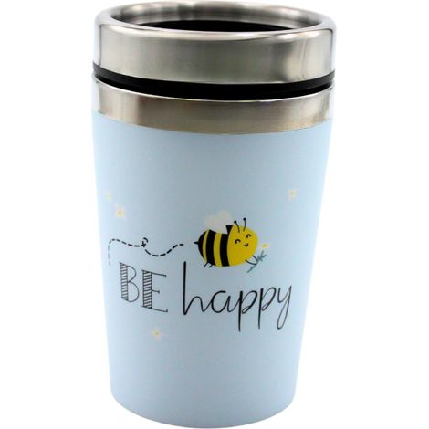 Gobelet isotherme tasse à emporter tasse à café tasse isotherme tasse de voyage motif abeille dimensions H : 13,5 x 8,4 cm capacité : 240 ml (1/5)
