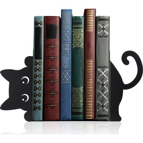 Serre-livres décoratifs en métal, serre-livres en métal durables, décoration artistique pour le bureau (1/5)