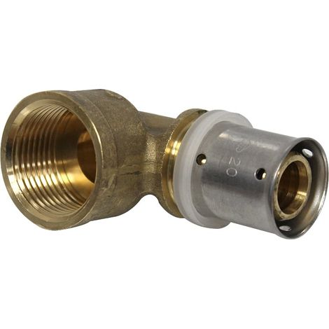 Raccord multicouche à sertir coude femelle (20/27) 3/4" - Ø20x2,0 - MULTIPEX (1/3)