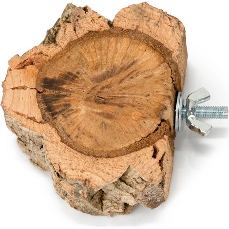Étagère BioCork, perchoir naturel, étagère fabriquée à partir de branches de chêne-liège pour perroquets (1/2)