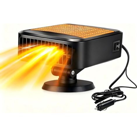 Tragbarer Auto-Heizlüfter, 200 W Schnellheizung, Entfroster, Entfeuchter, 2-in-1-Heizung, Kühlung, Trocknung, 360° drehbarer Ventilator, Steckeranschluss (1/5)
