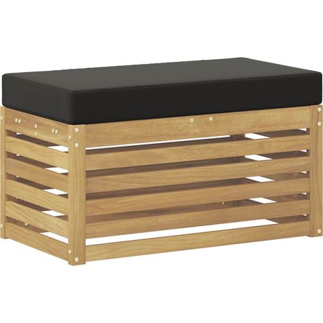 Outdoor Stool Bench White 80 x 43 x 45 cm Solid Acacia Wood vidaXL