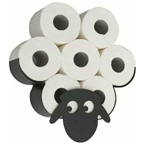 Porte-Rouleau de Papier Toilette Animal Porte-Papier Toilette Joli Animal Support Mural Chambre Porte-Rouleau de Toilette Cuisine Salle de Bain Accessoires mouton (1/5)