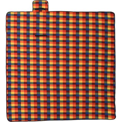Couverture de pique-nique pliable 200x200 cm velours (1/5)