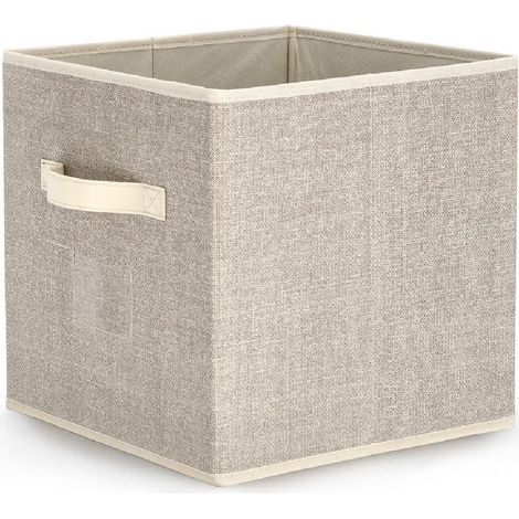Cesta pieghevole "Tidy" beige in cartone
