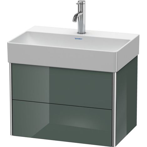 Meuble sous-vasque Duravit XSQUARE COMPACT 397x584x390mm Gris Doloaveci brillant (1/3)