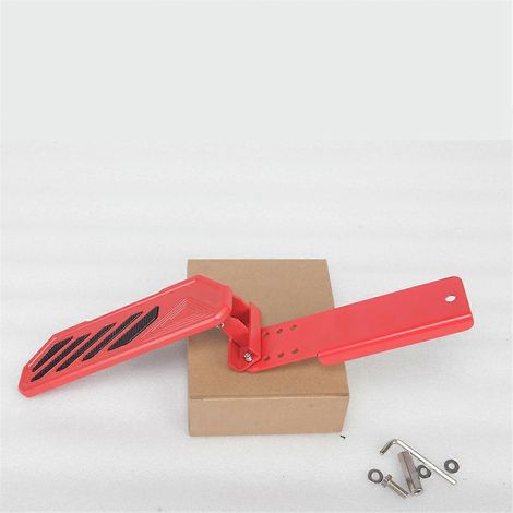 Pédale de frein de voiture rouge, repose-pieds gauche, panneau de protection pour-- (1/5)