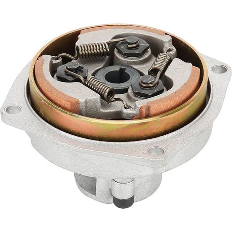 Plaque d'embrayage 3 Chaussures, boîtier de Cloche de Tambour d'embrayage 6T T8F + Plaque adaptée pour Mini Pocket Quad Dirt Bike ATV 47cc 49cc (1/5)