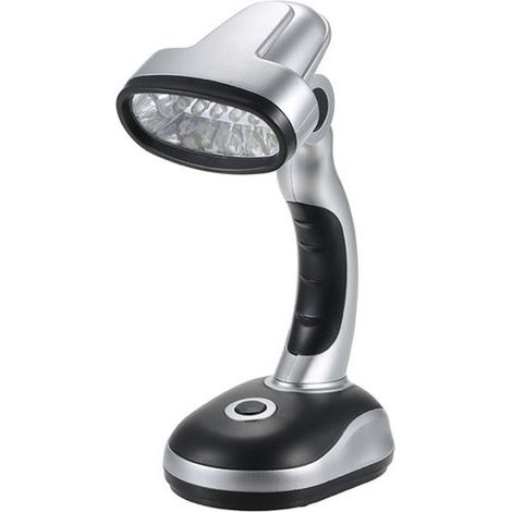 Lampe De Bureau Flexible - Collier Flexible - Douille E14 - Hauteur 34 Cm - Noir