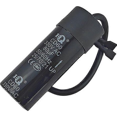Condensateur de démarrage pour compresseur de réfrigérateur, congélateur et vitrine, CD60 330V 80μF HQ ( ) (1/5)