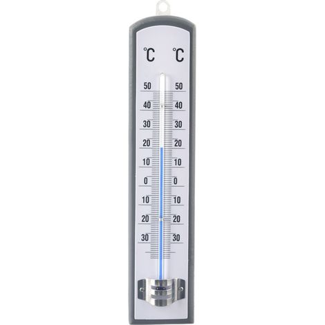 Termómetro analógico universal para interiores y exteriores, para montar en la pared. (1/4)