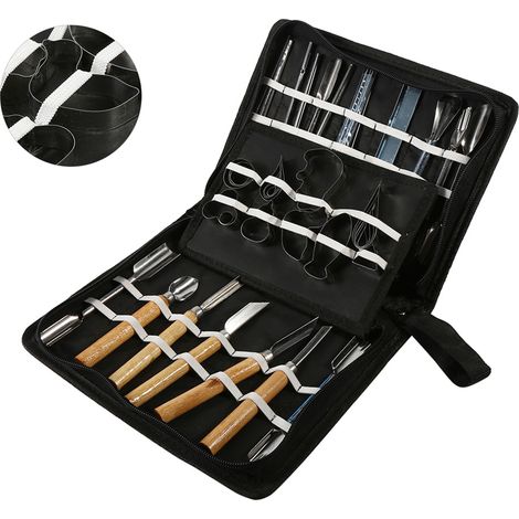 Kit de 46 pièces pour sculpture sur légumes et fruits, outils de découpe de cuisine portables (1/5)