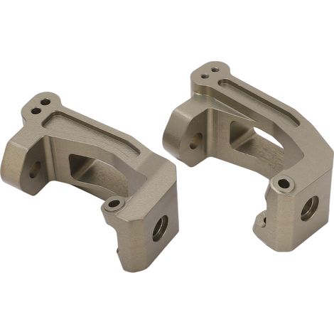 2 pièces Bloc de pivot avant RC en alliage d'aluminium 1/8 pour chariot de traîneau Traxxas 95076‑4 Couleur Ti (1/5)