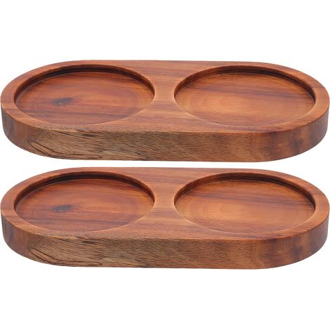 Cabilock 2pièces Supports Bois pour Moulins à Poivre Plateau de (1/5)