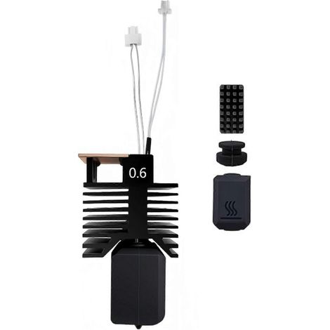 Für Snapmaker U1 Hotend Keramikblock-Kit 0,6 mm Integrierte gehärtete Stahldüse für Snapmaker U1 3D-Drucker()