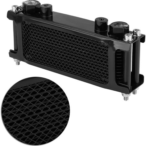 Verbesserter Motorölkühler aus Aluminium für Motorräder, universeller Kühler für Motoren von 50 cm³ bis 200 cm³, Hochleistungskühlung (1/5)