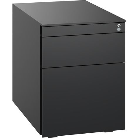 C+P Stahl-Rollcontainer, 563x430x581mm, 9005/9005 (1/5)