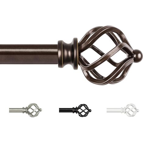 Tringle Rideau Bronze, 80-148 cm Métal Barre Rideau Extensible (1/5)