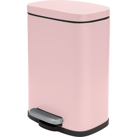 Papelera con pedal Acero AKIRA 5L Rosa mate Spirella