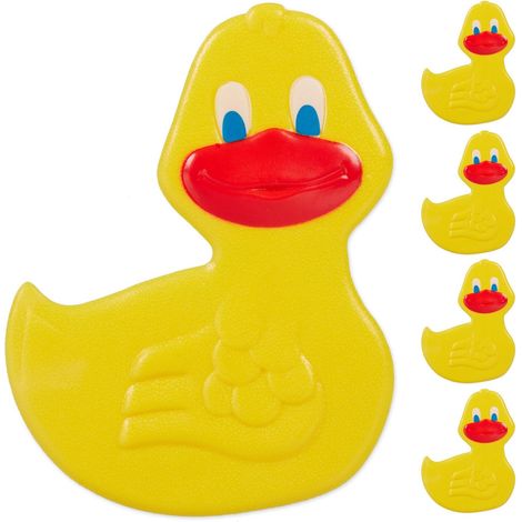 Non slip bath stickers ducks set of 5