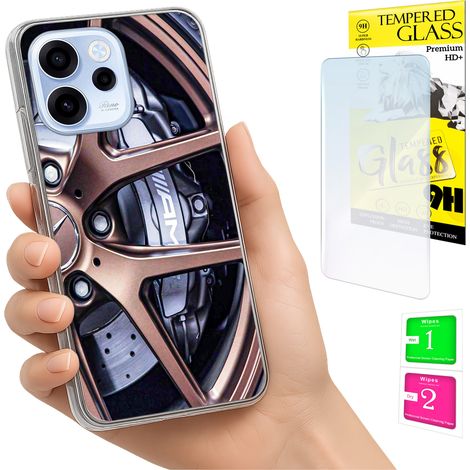 Custodia per Oppo Reno 15F / 15F FS Photo cover Cover posteriore + vetro 9H (1/5)