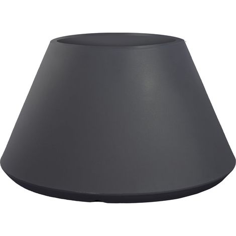 Vase d'extérieur/intérieur Stromboli Anthracite diam.60×35 cm en résine (1/4)