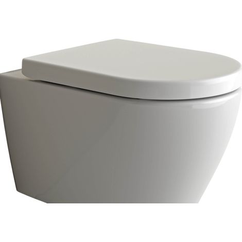 BERNSTEIN - Abattant lunette WC, Cuvette toilettes charnières acier - 46,4x35,9cm - U1002 (1/5)