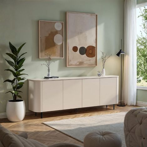 Madia Marini con 4 ante 230x43x85 H cm colore cashmere (1/5)