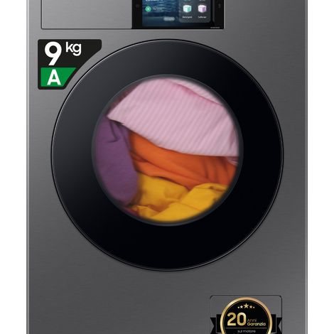 Lavatrice Samsung WF90F09C4S libera installazione 9kg 1400rpm classe A Argento [WF90F09C4SU3] (1/4)
