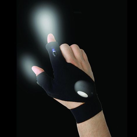 Lampe torche LED en forme de gant, idéale pour la pêche, le vélo, la randonnée, les réparations, la mécanique, la plomberie, l'électricité et le jardinage - AquaForge (1/5)