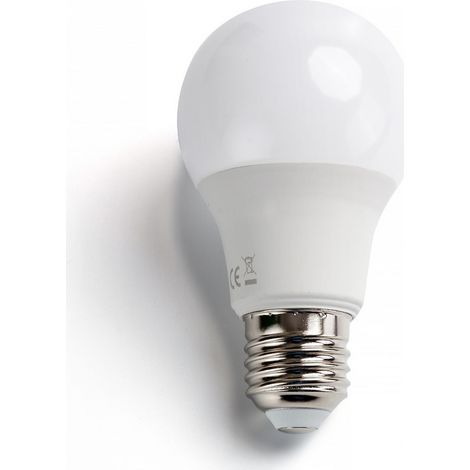 Lampadina Led E27 A60 a bulbo 8W Bianco freddo 6500K con sensore crepuscolare Aigostar