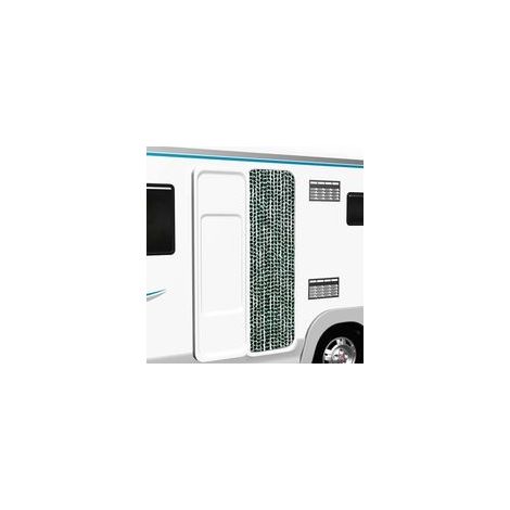 Zanzariera in ciniglia verde e bianca, 56 x 185 cm - Crezuo