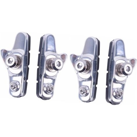 2 pares de pastillas de freno para bicicleta de montaña，Soporte para pastillas de freno，Pastillas de freno，Pastillas de freno de disco，Plateado (1/5)