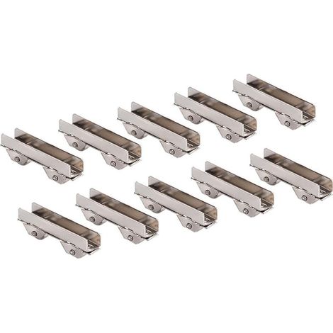 Set mit 10 geschlitzten Schiebetürrollen, 6 mm breit, für Glasschiebetüren, Schubladen, Möbel, Duschrollen (1/5)