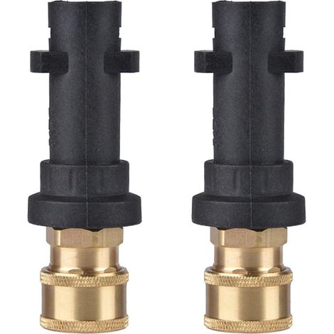 Adaptateur en 2 parties pour nettoyeur haute pression, prise Quick-Link, adaptateur de tuyau de pistolet à eau, compatible avec les nettoyeurs haute pression K2, K3 (1/5)