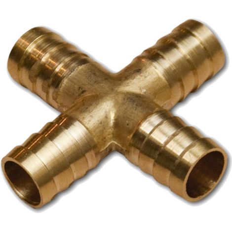Druckluft Schlauchverbinder mit Stecknippel Kreuz 12,5 mm