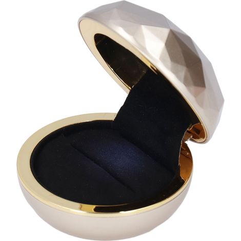 Écrin à bague LED luxueux, boîtier lumineux pour demande en mariage, coffret cadeau créatif à facettes avec batterie intégrée. (1/5)