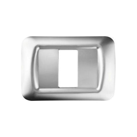 PLAQUE 1 POS.CHROME SOFT TOP SYSTEM GEWISS GW22651