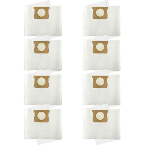 Sacs à poussière de rechange compatibles avec les accessoires d'aspirateur Karcher WD1/MV1/WD1S (réf. 2.863-297.0, lot de 8). (1/4)