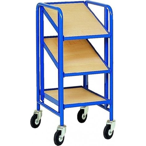 PROVOST - Chariot porte-bacs Europe 3 niveaux réglables - Largeur 530 mm