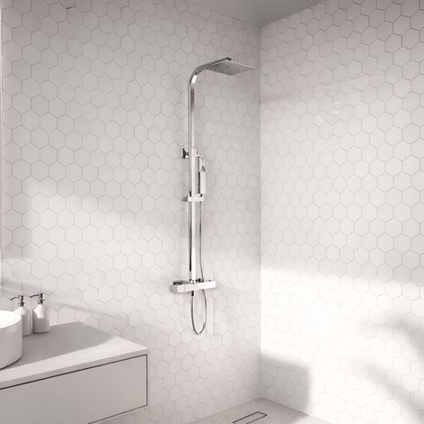 Lomazoo Colonne de douche - avec mitigeur thermostatique - (1/5)
