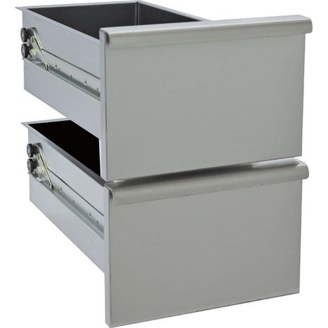 Kit bloc de 2 tiroirs - soubassement 300 mm - Diamond