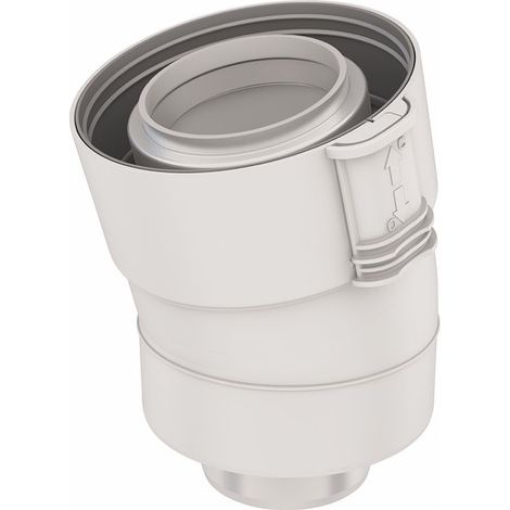 Coude 30°condensation fioul/gaz PPTL/PVC - UBBINK : 229202