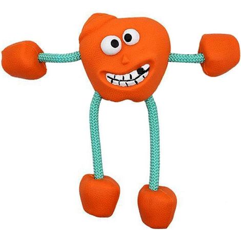 Jouets à mâcher pour chiens : balles en caoutchouc couineuses avec corde pour chiots, pour soulager l'ennui (1/5)