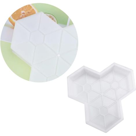 Moule de Chemin en Plastique pour Fabriquer des Dalles en Ciment Forme Réutilisable Forme Outil Pratique pour Pavage de Cour et Allées (1/5)